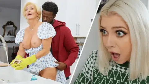 Ash-blonde GILF is romped in the standing from the rear-fashion