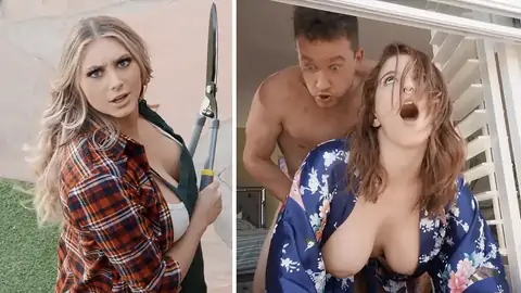 The gardener is flagellating out his big phat jism-shotgun