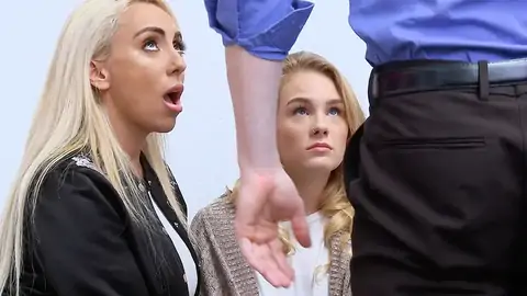 MILF is eyeing while her stepdaughter is yelling