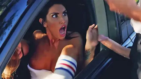 The cop displays his man-meat two a couple of lesbians