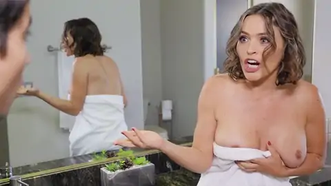 Stepson is finger-tickling the MUMMY's twat under the table